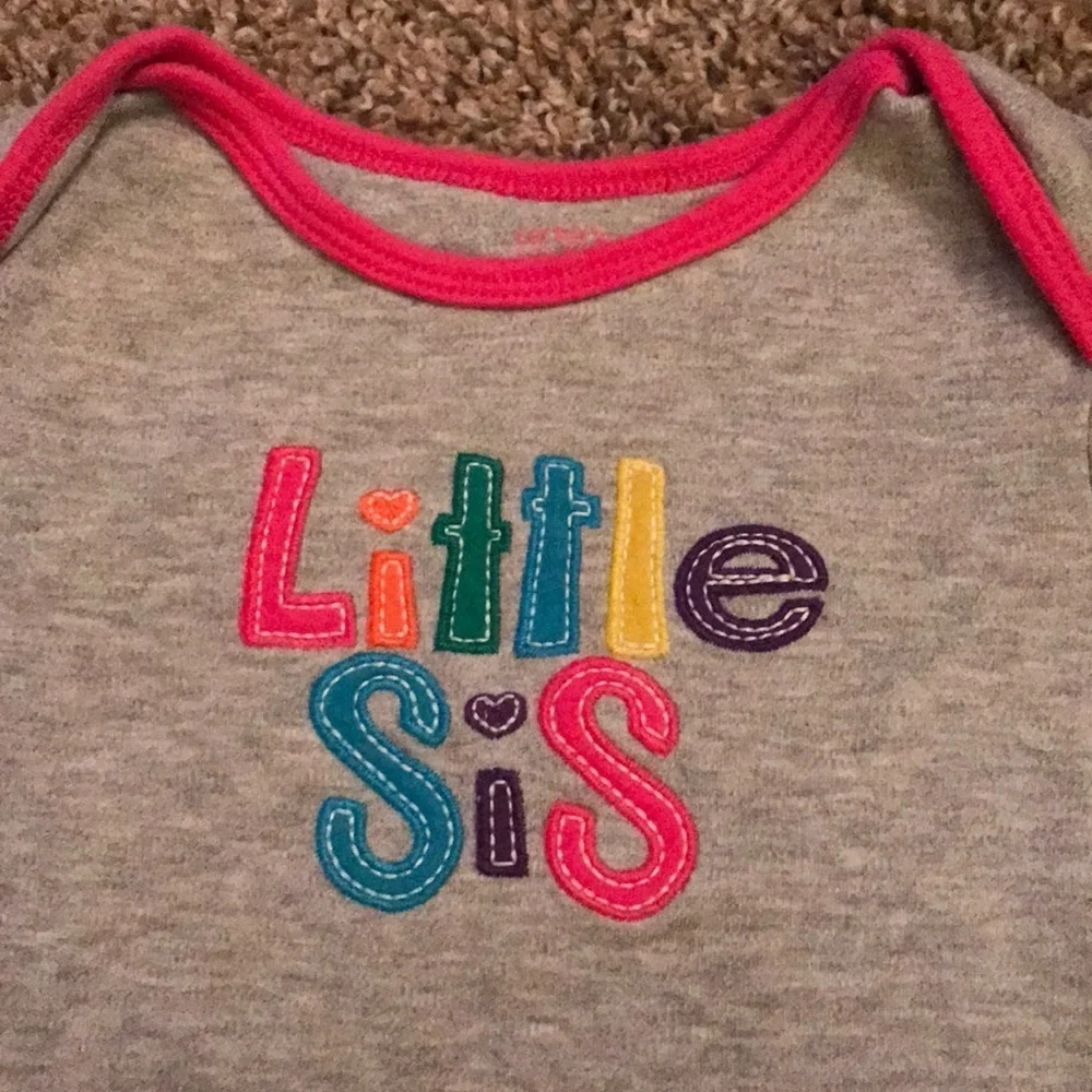 Carter’s Gray multicolored writing long sleeve top